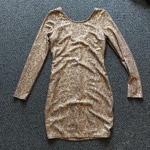 Gold dress